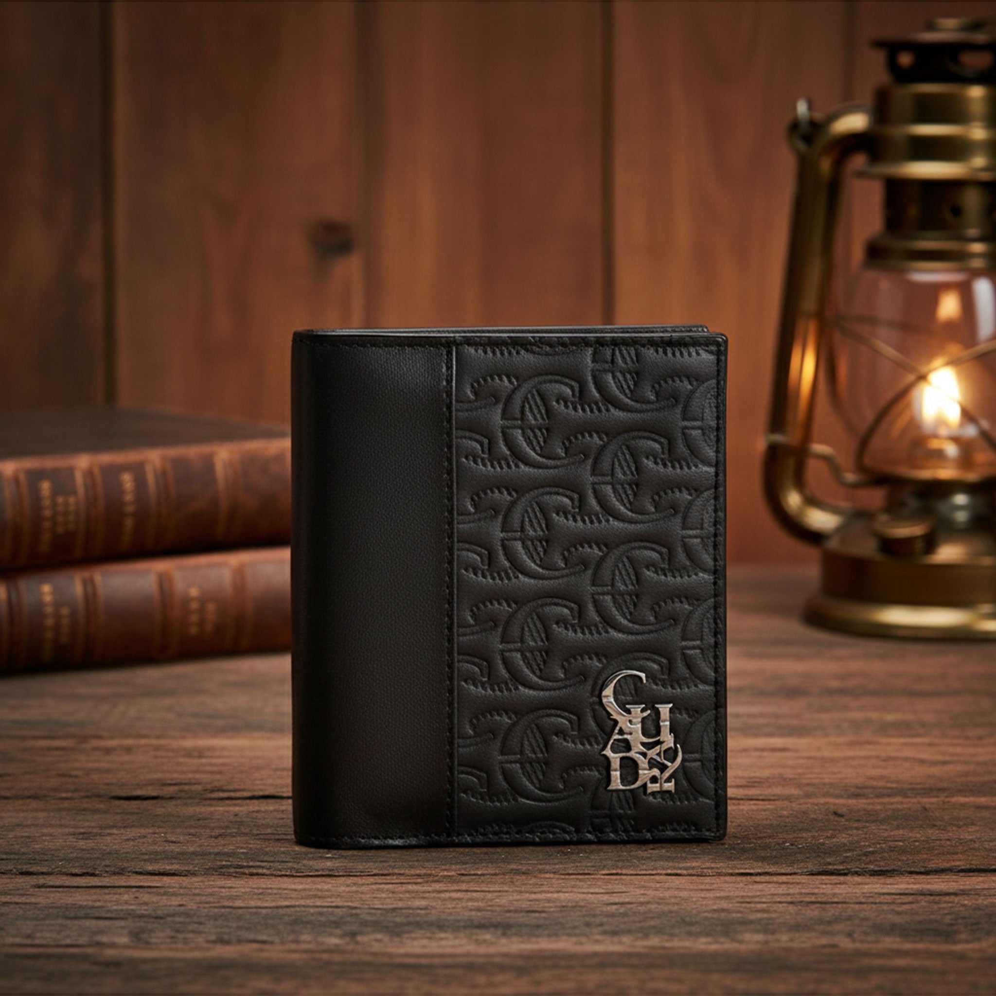 Cartera en Piel Bovina Color Negro